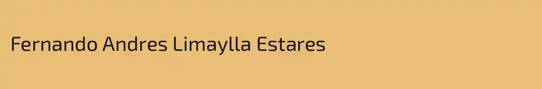 Fernando Andres Limaylla Estares